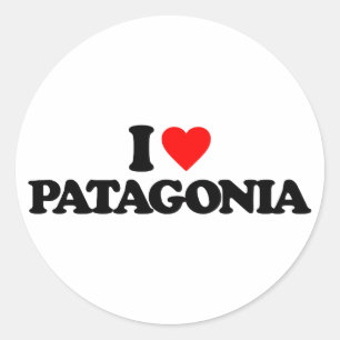 PEGATINA REDONDA AMO A PATAGONIA