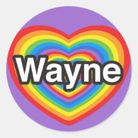 Amo a Wayne. Te amo Wayne. Corazón