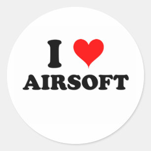 Pegatina Redonda Amo Airsoft