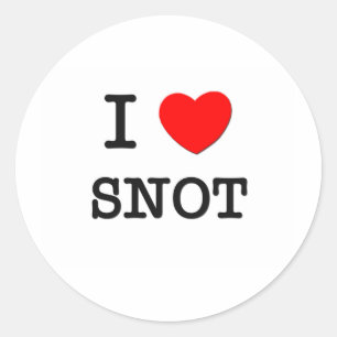 Pegatina Redonda Amo al Snot