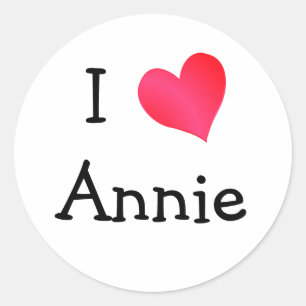 Pegatina Redonda Amo Annie