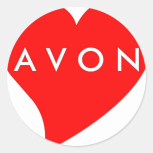 Pegatina Redonda Amo AVON