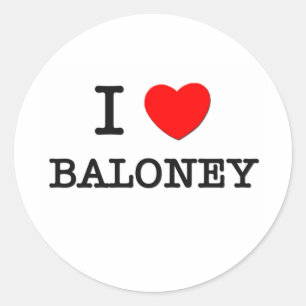 Pegatina Redonda Amo Baloney