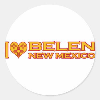Pegatina Redonda Amo Belén, NM