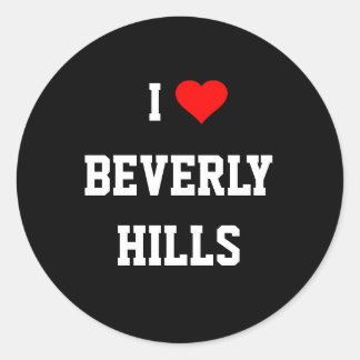 Pegatina Redonda Amo Beverly Hills