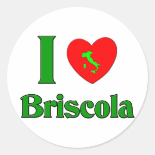 Pegatina Redonda Amo Briscola
