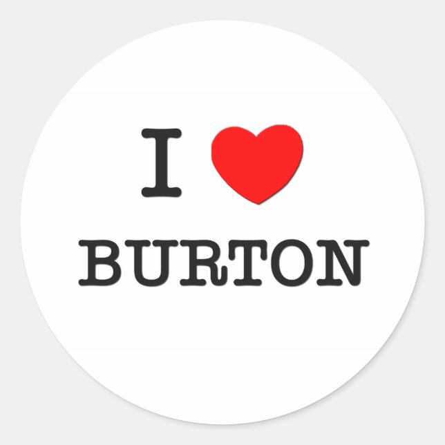Pegatina Redonda Amo Burton (Anverso)