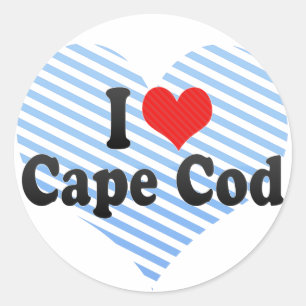 Pegatina Redonda Amo Cape Cod