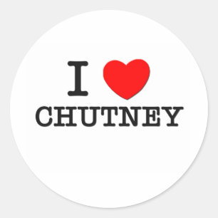 Pegatina Redonda Amo Chutney