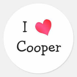 Pegatina Redonda Amo Cooper