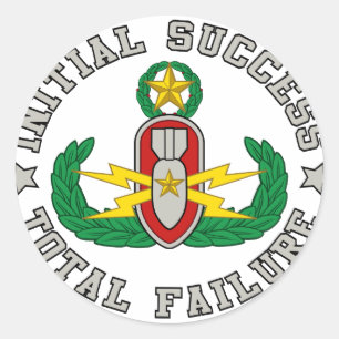 Pegatina Redonda Amo del EOD en el color ISTF