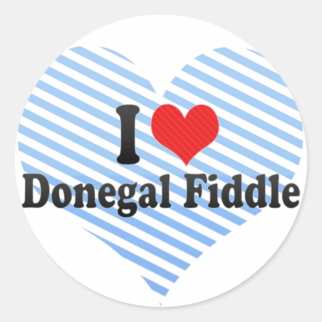 Pegatina Redonda Amo Donegal Fiddle (Anverso)