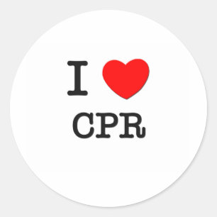 Pegatina Redonda Amo El Cpr