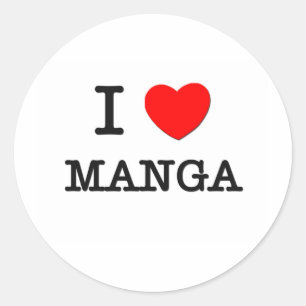 PEGATINA REDONDA AMO EL MANGA