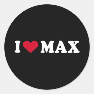 PEGATINA REDONDA AMO EL MAX
