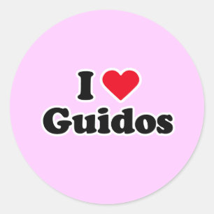 Pegatina Redonda Amo guidos