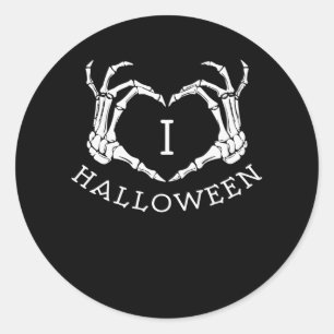 Pegatina Redonda Amo Halloween