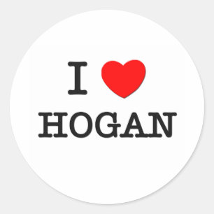 Pegatina Redonda Amo Hogan