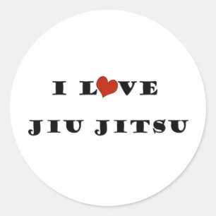 Pegatina Redonda Amo Jiu Jitsu.png