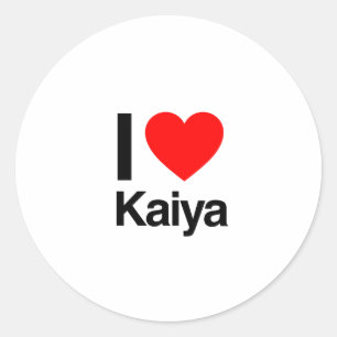 Pegatina Redonda amo kaiya