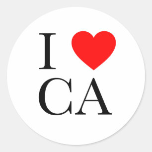 Pegatina Redonda Amo la AC