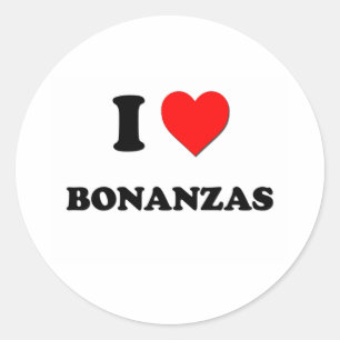 Pegatina Redonda Amo la bonanza