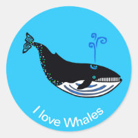 Amo las BALLENAS - Naturaleza - Ecología - Azul