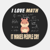 Amo las matemáticas martillo roedor matemáticas