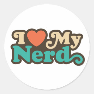 Pegatina Redonda Amo Mi Nervio