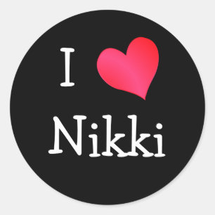 Pegatina Redonda Amo Nikki