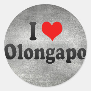 Pegatina Redonda Amo Olongapo, Filipinas