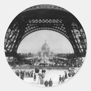 Pegatina Redonda Amo París