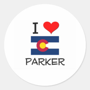 Pegatina Redonda Amo PARKER Colorado