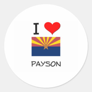 Pegatina Redonda Amo PAYSON Arizona