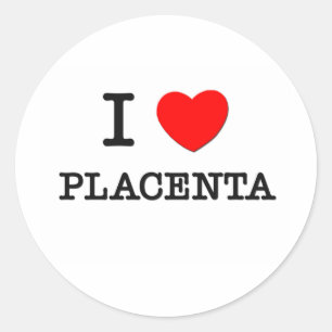 Pegatina Redonda Amo Placenta