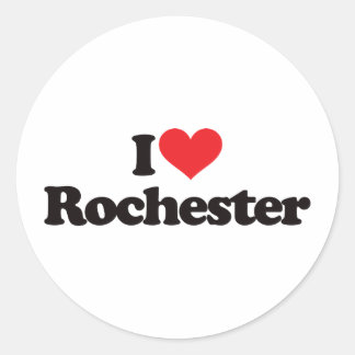 Pegatina Redonda Amo Rochester