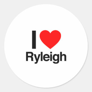 Pegatina Redonda amo ryleigh