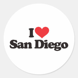 Pegatina Redonda Amo San Diego
