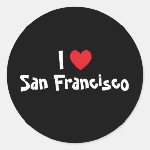 Pegatina Redonda Amo San Francisco