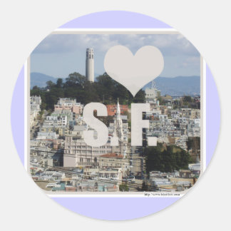 Pegatina Redonda Amo San Francisco