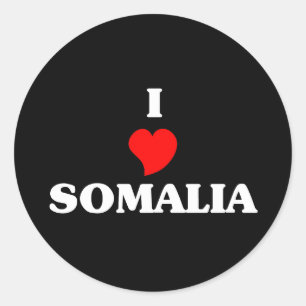 Pegatina Redonda Amo Somalia