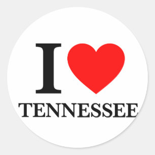 Pegatina Redonda Amo Tennessee