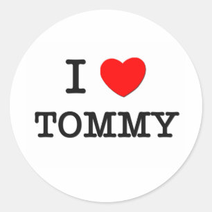 Pegatina Redonda Amo Tommy