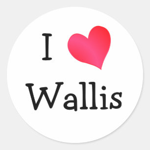 Pegatina Redonda Amo Wallis