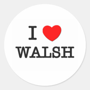 Pegatina Redonda Amo Walsh