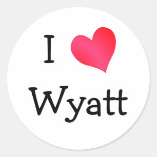 Pegatina Redonda Amo Wyatt