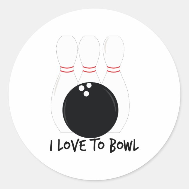 Pegatina Redonda Amor A Bowl (Anverso)