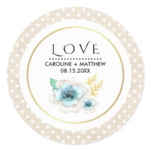 Amor. Boda de textura romántica con arpillera flor