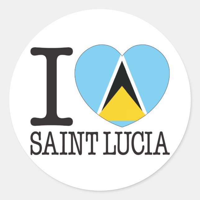 Pegatina Redonda Amor de Santa Lucía v2 (Anverso)
