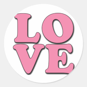 PEGATINA REDONDA AMOR DEL ARTE POP